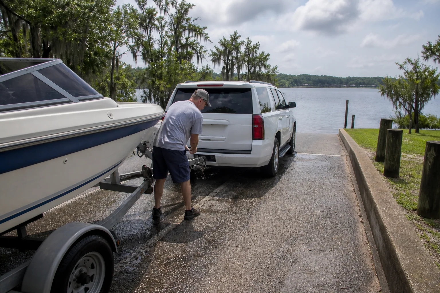 Equipment and capability used for boat / trailer towing in Clermont