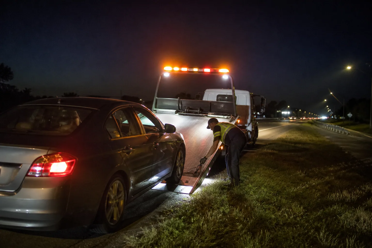 A common emergency towing (24/7) situation handled safely in Clermont