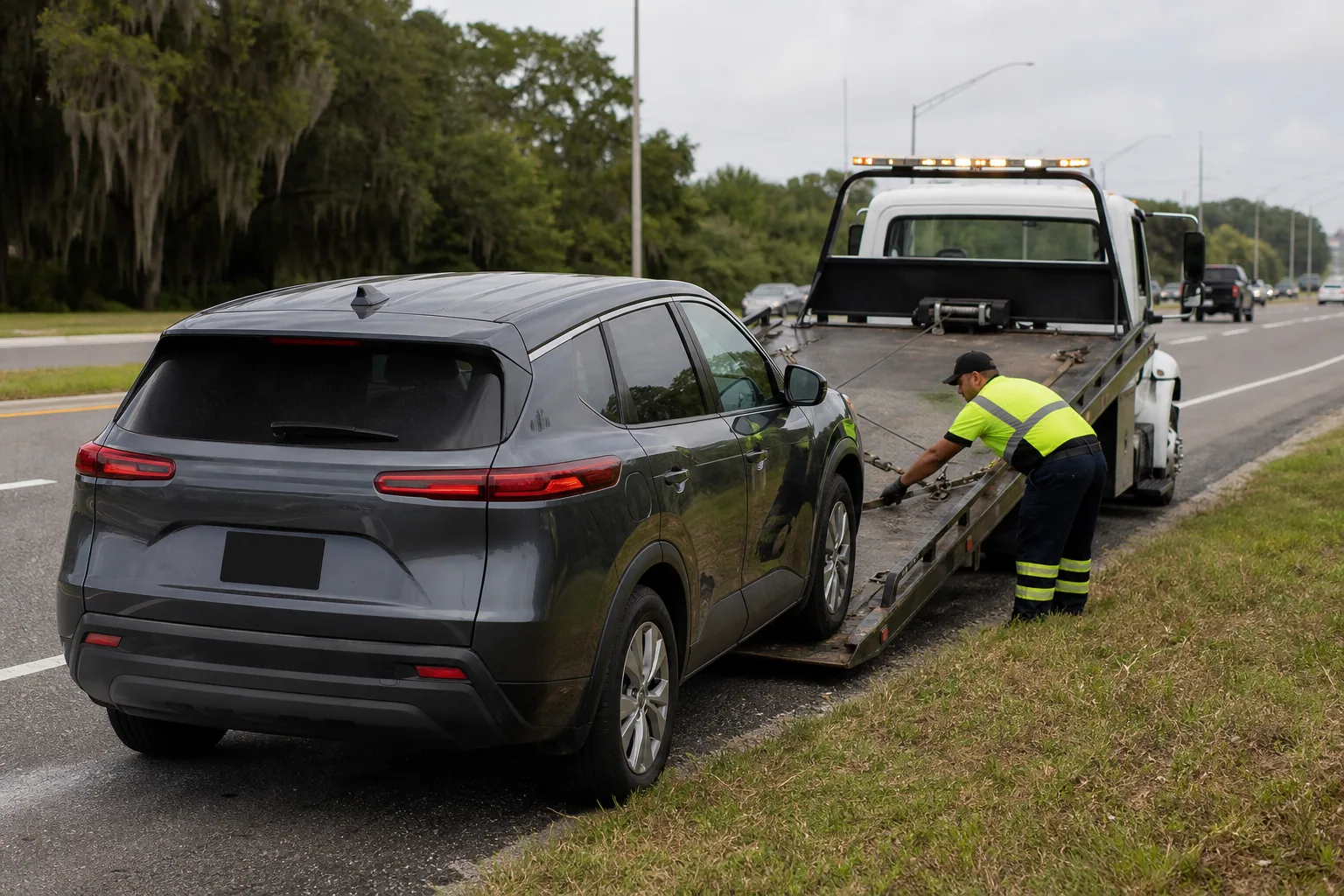 Equipment and capability used for light-duty towing in Clermont