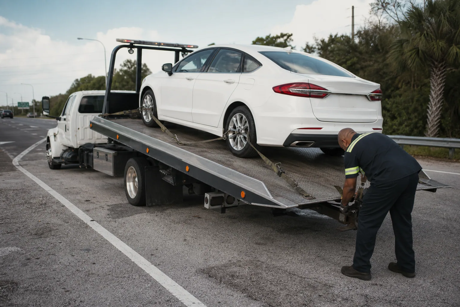 Equipment and capability used for long distance towing in Clermont