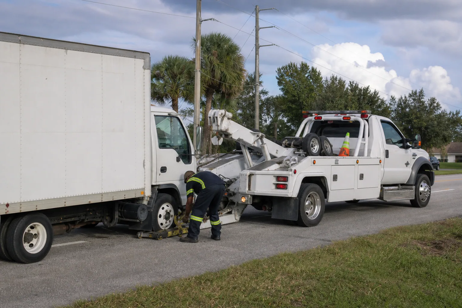Equipment and capability used for medium-duty towing in Clermont